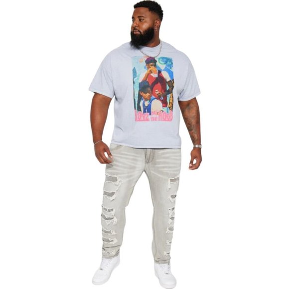 Boyz N The Hood Function Short Sleeve Tee T-Shirt Gray Men's Size 3XL - Picture 2 of 3